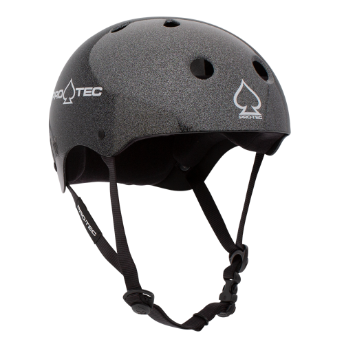Шлем для скейтборда PRO TEC Classic Skate Black Metal Flake, фото 4