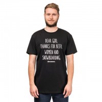 Футболка HORSEFEATHERS M Dear God T-Shirt Black Футболка HORSEFEATHERS M Dear God T-Shirt Black