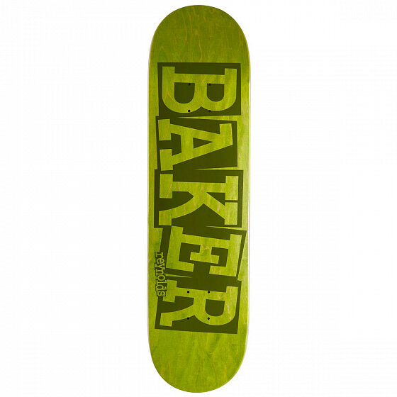 Дека для скейтборда BAKER Ar Ribbon Name Grn Deck 8.125 дюйм, фото 1