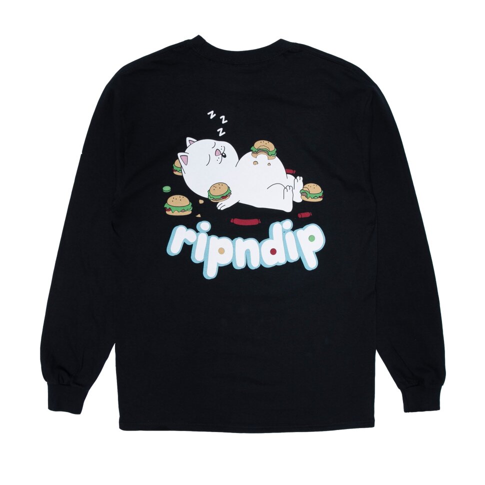фото Лонгслив ripndip fat hungry baby long sleeve black 2021