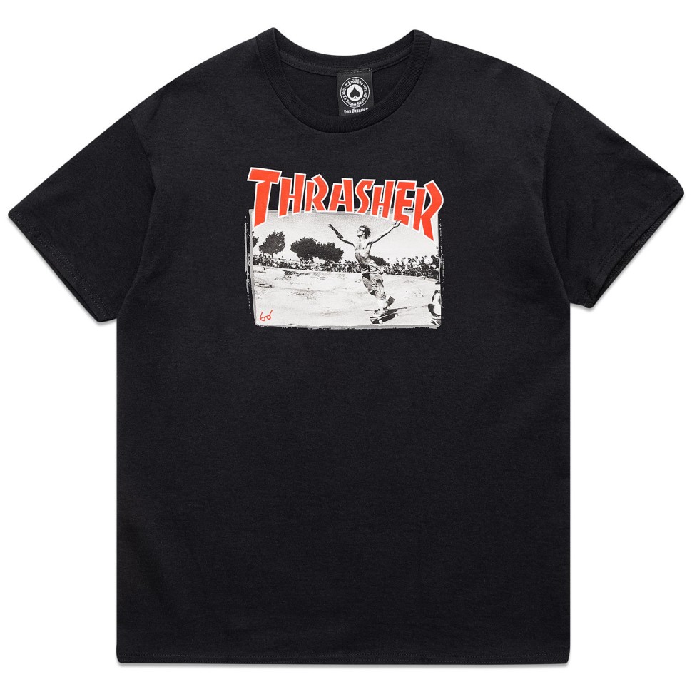  THRASHER Jake Dish T-Shirt Black
