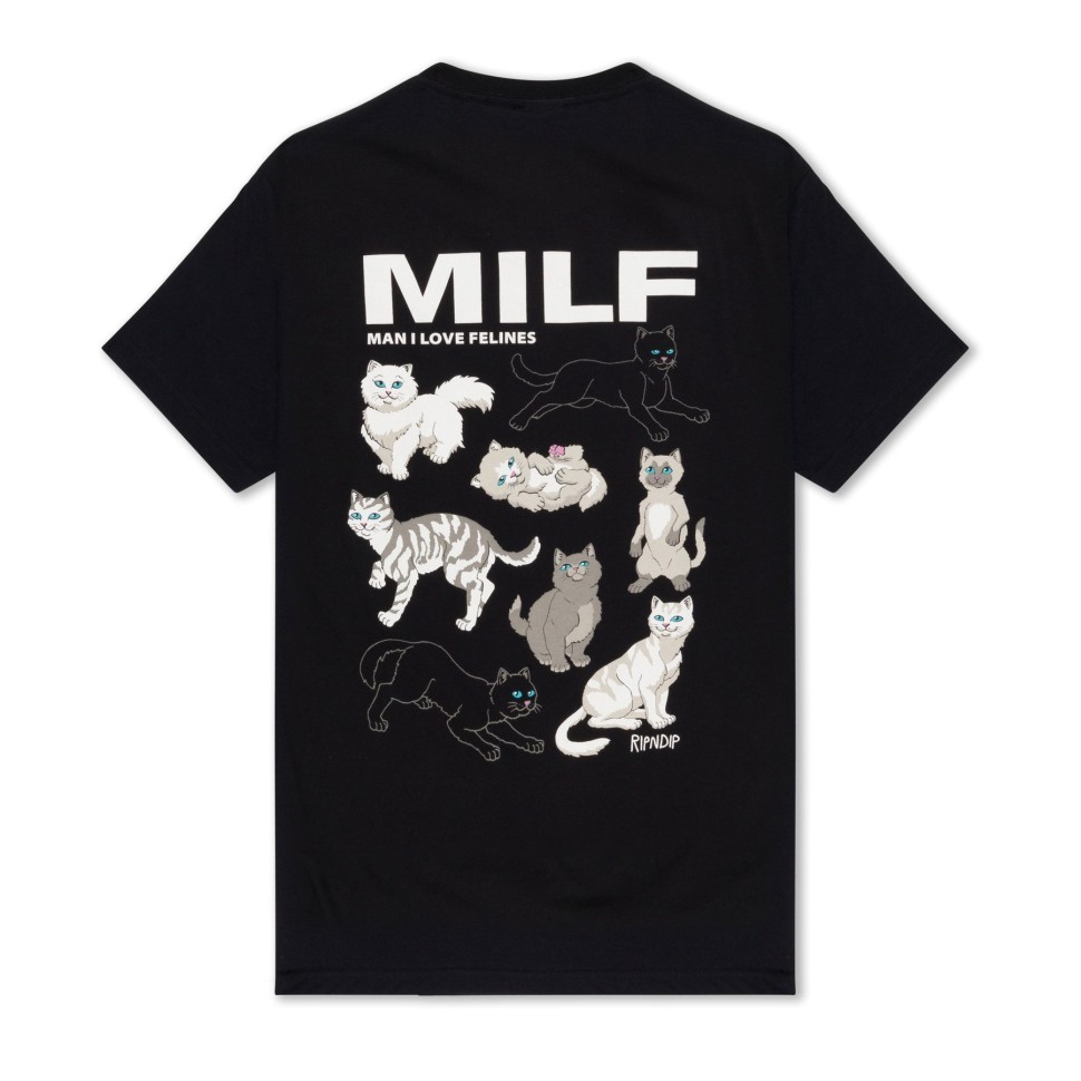 Футболка RIPNDIP Man I Love Felines Tee Black фото 2