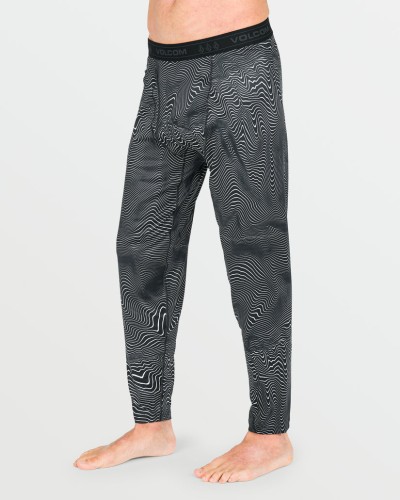 Термобелье низ VOLCOM M V-Science Pant FW25 Black Print, фото 1