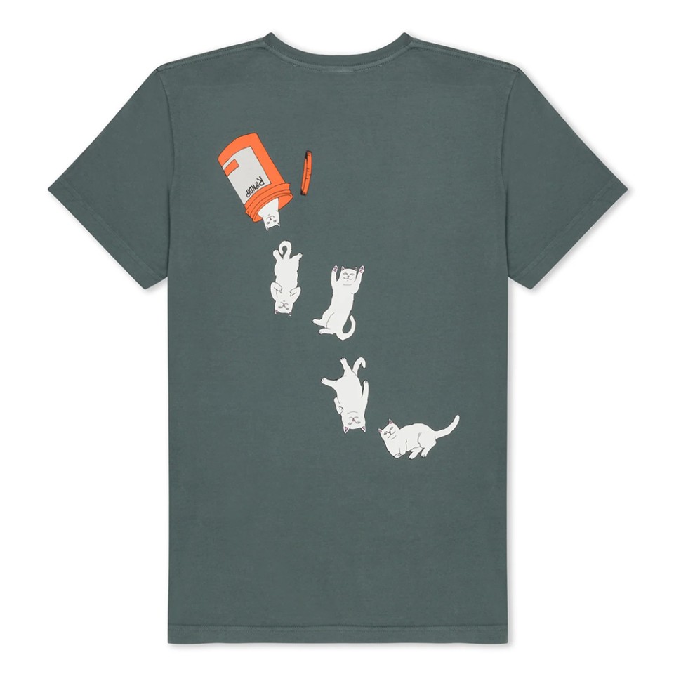 Футболка RIPNDIP Nermal Pills Tee FW25 Charcoal фото 2