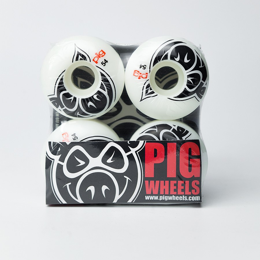

Колеса для скейтборда PIG Pig Head Natural 54мм 101A, Белый
