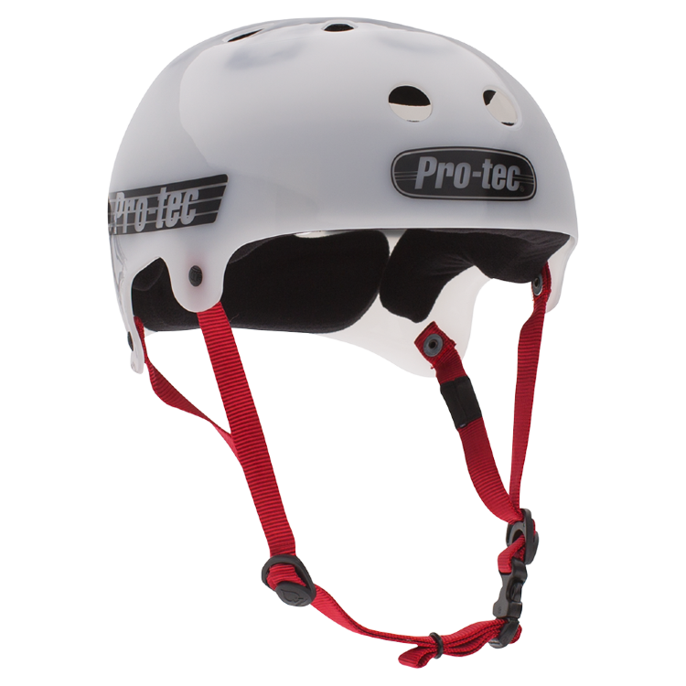Шлем для скейтборда PRO-TEC Bucky Translucent White, фото 1