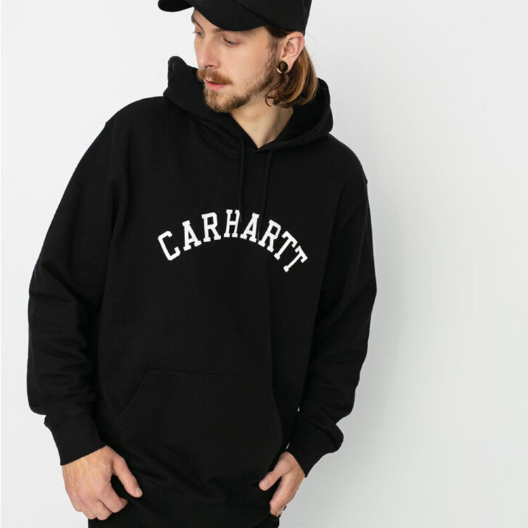 Худи CARHARTT WIP Hooded University Sweatshirt Black/White 2020, фото 1