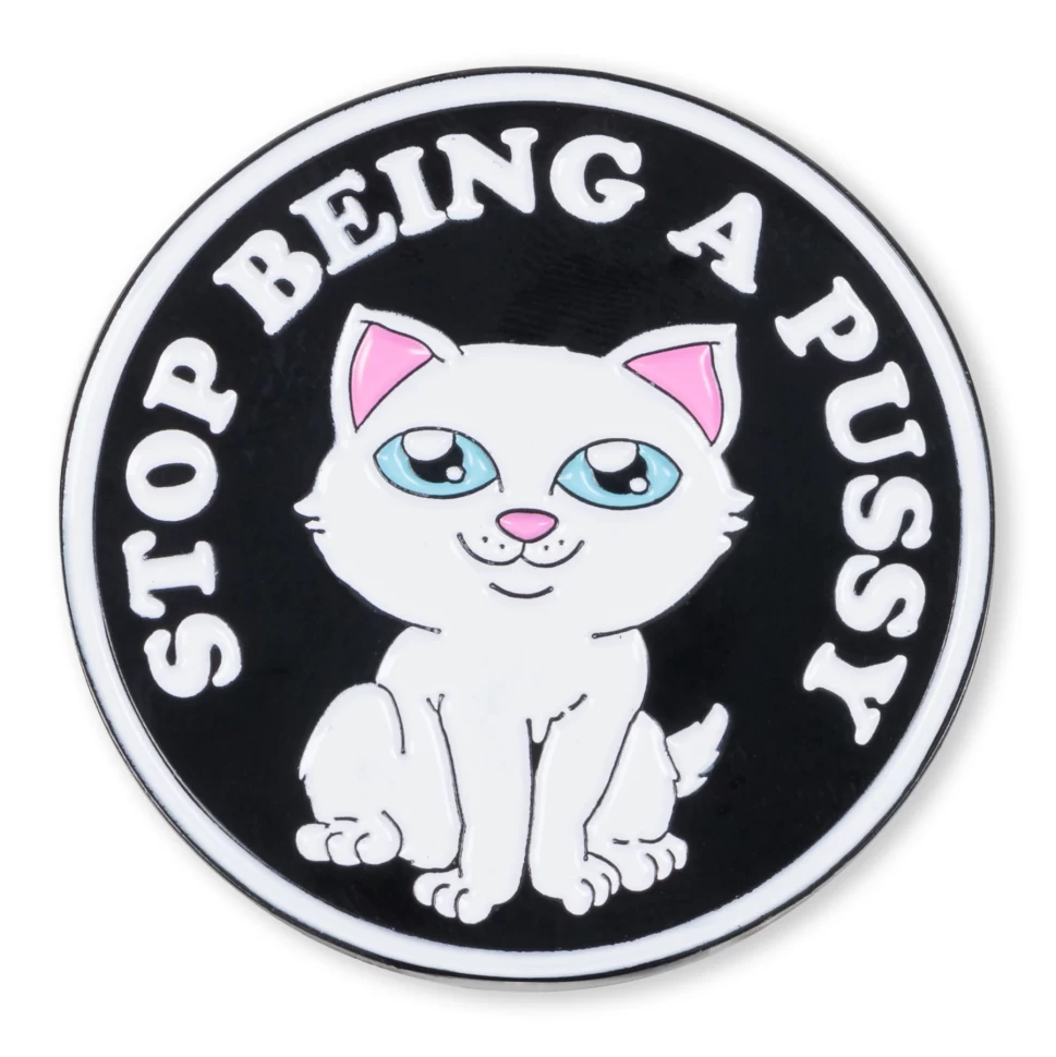 Значок RIPNDIP Stop Being A Pussy Pin  2023 2000000735702, размер O/S - фото 1