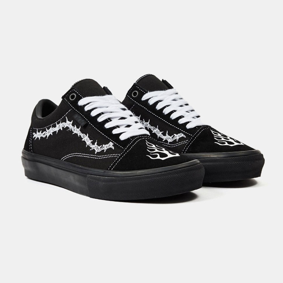 Кеды VANS Skate Old Skool Elijah Berle Black/Black/White 2000000753607, размер 8.5 - фото 2