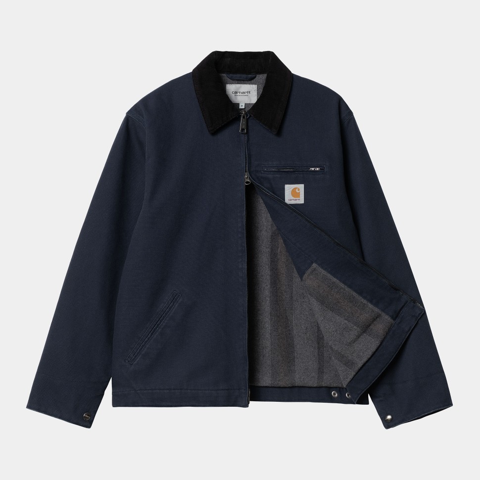 Куртка CARHARTT WIP Detroit Jacket Blue / Black (Rigid) 4064958729488, размер S - фото 2