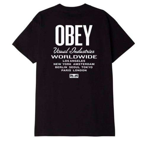 Футболка OBEY Obey Visual Ind. Worldwide Black, фото 2