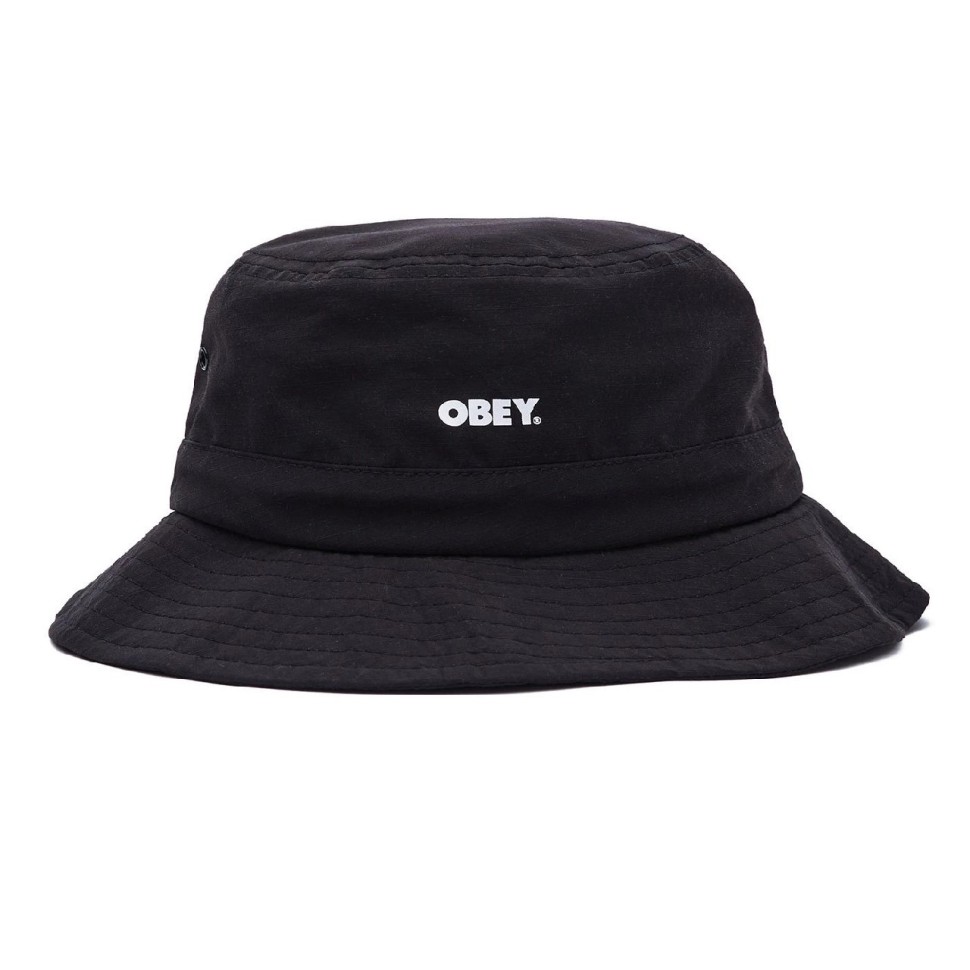 OBEY Bold Twill Bucket Hat Black