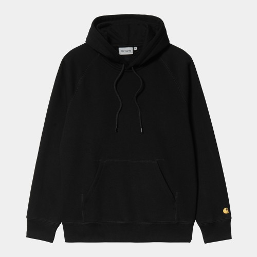 Худи CARHARTT WIP Hooded Chase Sweat SS24 Black / Gold, фото 1