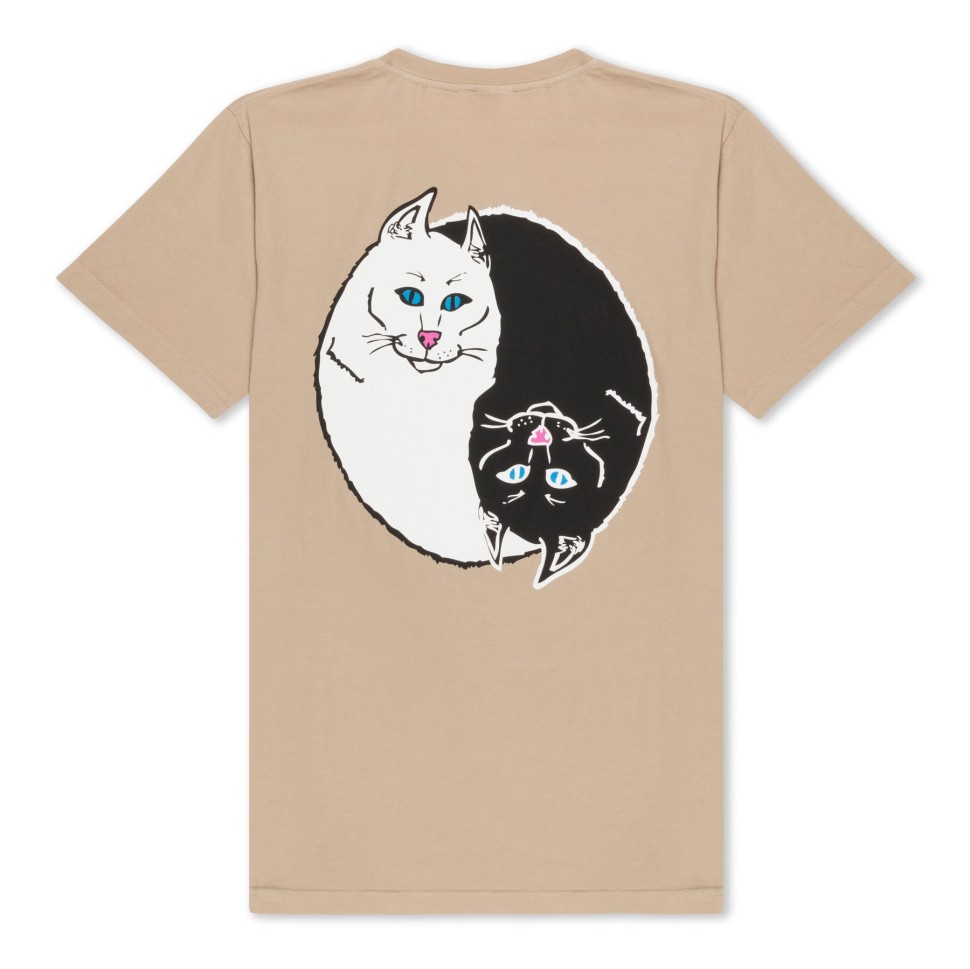 Футболка RIPNDIP Nermal Yang Tee FW25 Almond фото 2