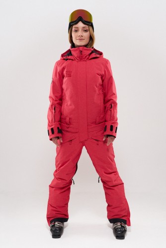 Комбинезон для сноуборда женский COOL ZONE Twin One Color Красный Джинс, фото 1