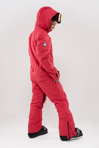 Комбинезон для сноуборда женский COOL ZONE Twin One Color Красный Джинс, фото 4