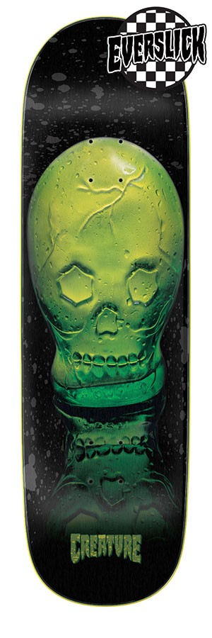 фото Дека для скейтборда creature green skull everslick 9.16"