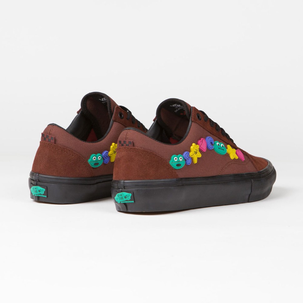 Кеды VANS Skate Old Skool X Frog Skateboards Frog Brown/Black фото 3