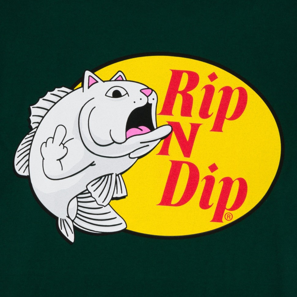 Футболка RIPNDIP Catfish Tee Green фото 4