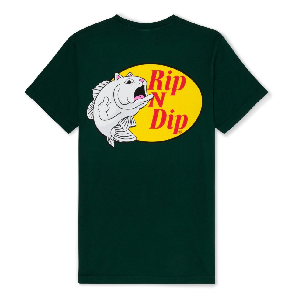 Футболка RIPNDIP Catfish Tee Green фото 2