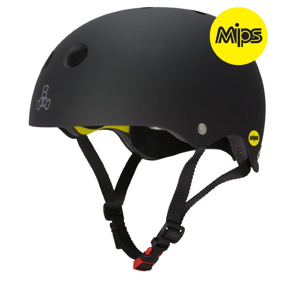 фото Шлем для скейтборда triple 8 dual certified mips blk rubber 2021