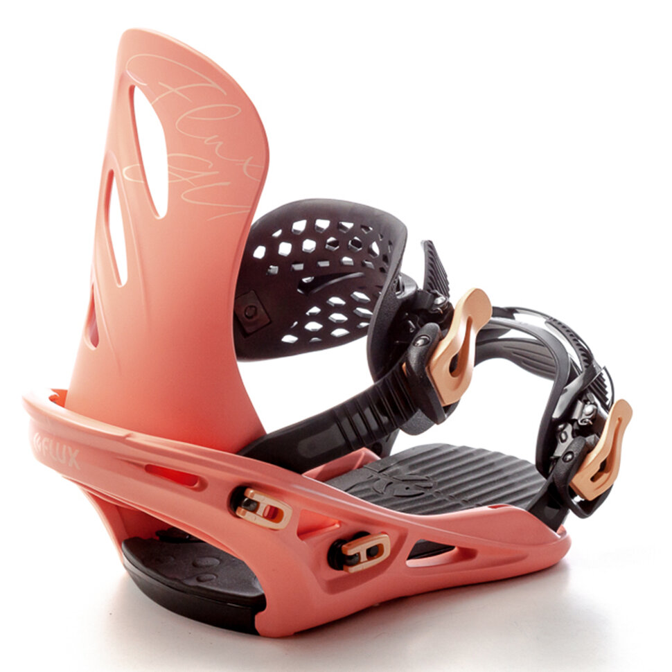 Крепления для сноуборда женские FLUX Gu Salmon Pink 2020 4973007615071, цвет розовый - фото 1