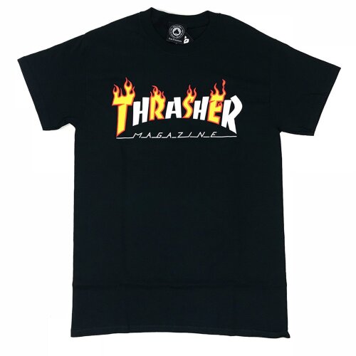 Футболка THRASHER Flame Mag T-Shirt BLACK, фото 1