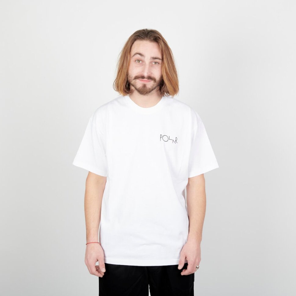 фото Футболка polar skate co. smoking lady fill logo tee white 2022