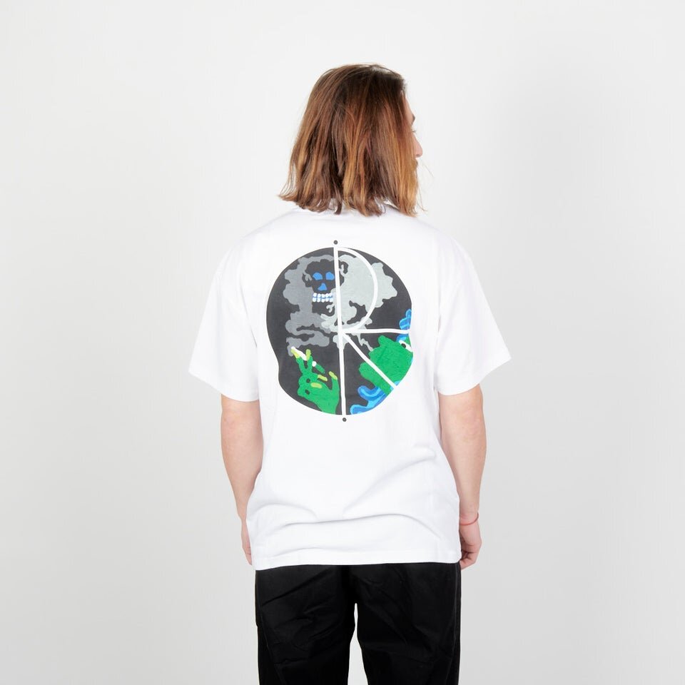 Футболка POLAR SKATE Co. Smoking Lady Fill Logo Tee White 2022 фото 2