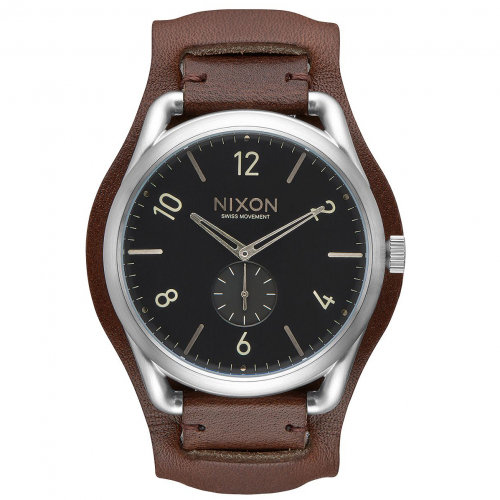 Часы NIXON C45 Leather A/S Black/Brown Cuff, фото 1