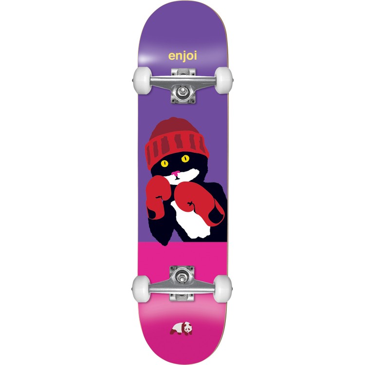 Скейтборд ENJOI Catty Pacqmeow Fp Full Size Complete Purple/Pink 7.5 дюймов 2020, фото 1
