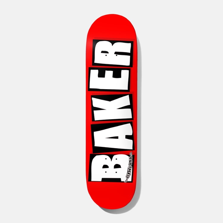 Дека для скейтборда BAKER Brand Logo Deck White 8 дюйм, фото 1