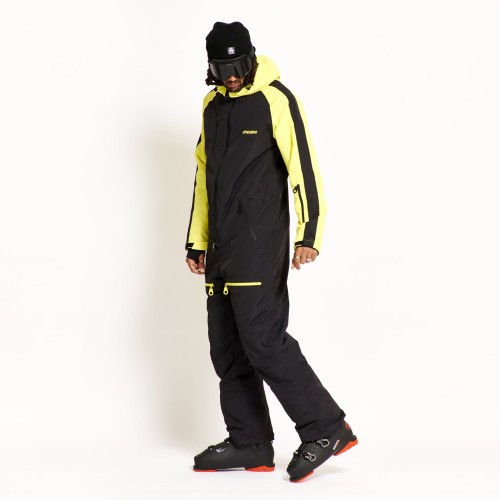 Комбинезон горнолыжный мужской ONESKEE Original Pro X Black Yellow 2024, фото 4