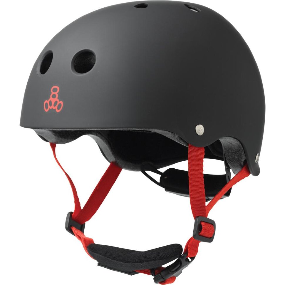 Шлем для скейтборда детский TRIPLE 8 Lil 8 Black Rubber 2021
