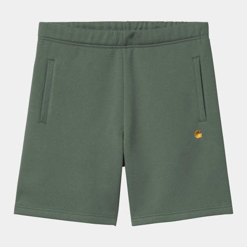 Шорты CARHARTT WIP Chase Sweat Short SS24 Duck Green / Gold, фото 1