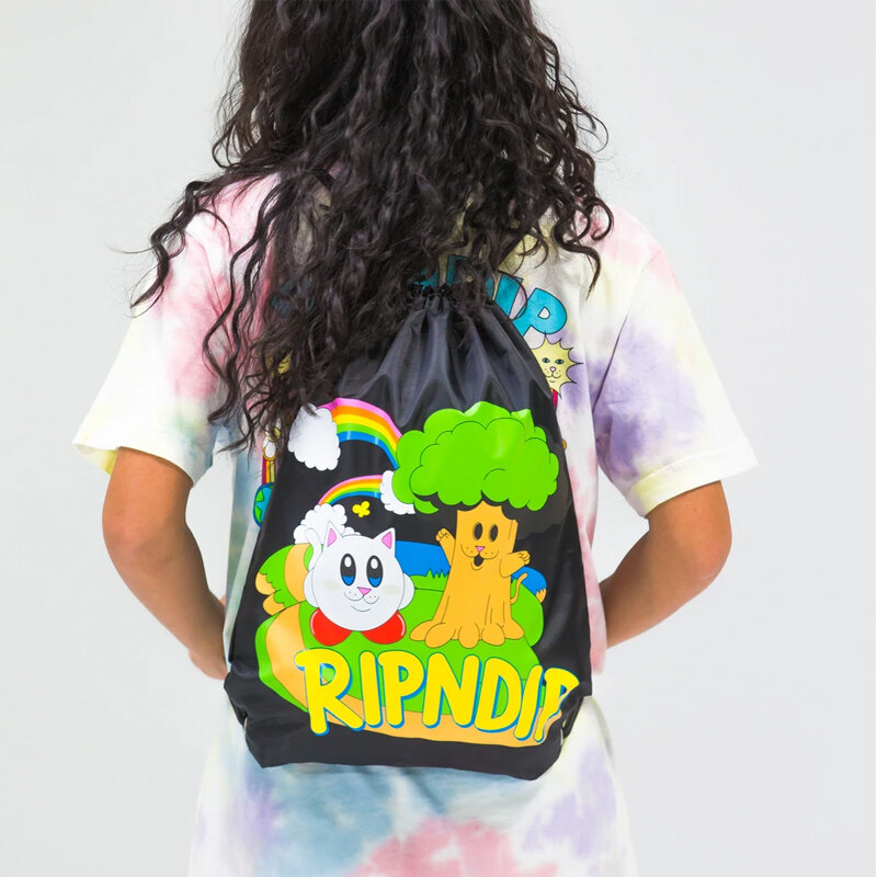 Сумка RIPNDIP Nermby Drawstring Bag Black 2021 2000000531298 - фото 2