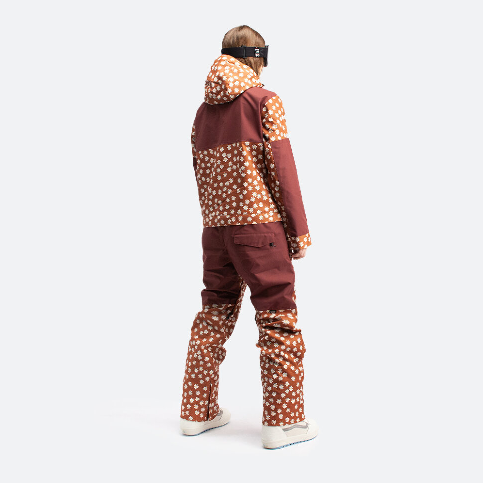 фото Комбинезон для сноуборда женский airblaster w's stretch freedom suit rust daisy 2022