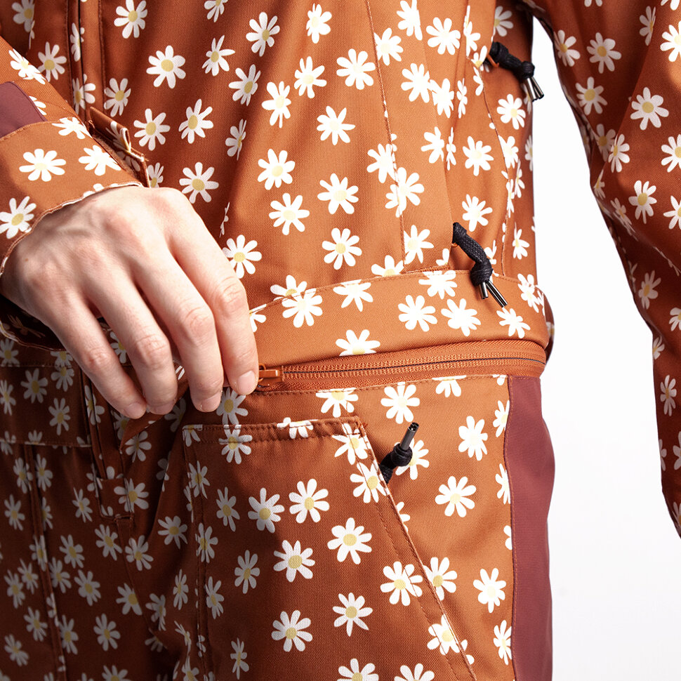 фото Комбинезон для сноуборда женский airblaster w's stretch freedom suit rust daisy 2022