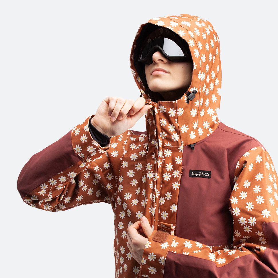 фото Комбинезон для сноуборда женский airblaster w's stretch freedom suit rust daisy 2022