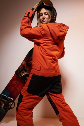Комбинезон для сноуборда женский COOL ZONE Urban Рыжий, фото 6