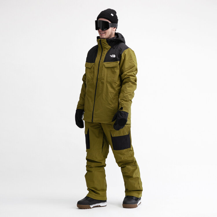 Куртка для сноуборда мужская THE NORTH FACE M Fourbarrel Tri Jkt FIR GREEN/TNF BLACK 2021, фото 7