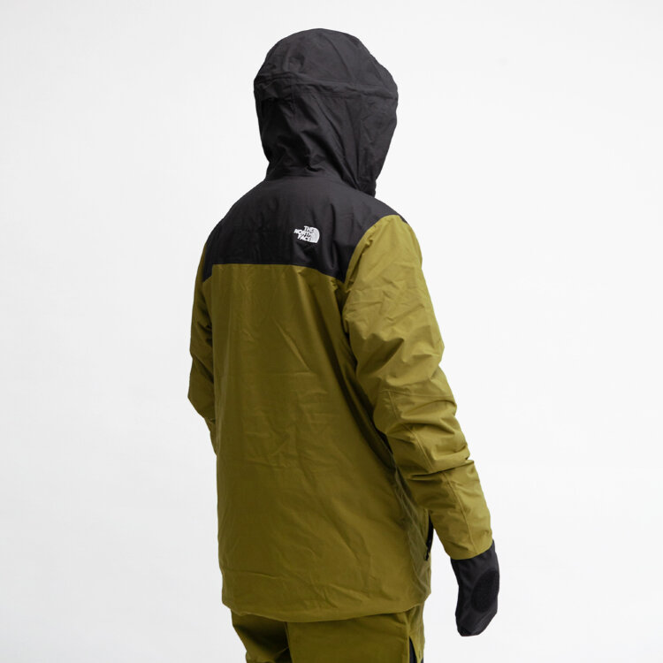 Куртка для сноуборда мужская THE NORTH FACE M Fourbarrel Tri Jkt FIR GREEN/TNF BLACK 2021, фото 3