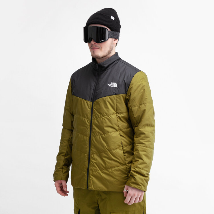 Куртка для сноуборда мужская THE NORTH FACE M Fourbarrel Tri Jkt FIR GREEN/TNF BLACK 2021, фото 5