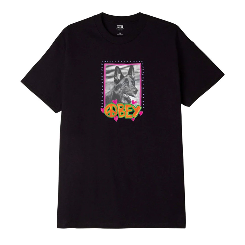 Футболка OBEY Obey Peace Dog Black фото 2