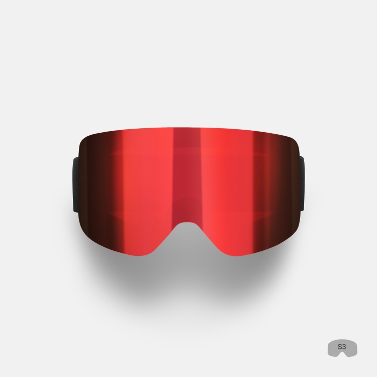 Маска горнолыжная WHITELAB Team One FW25 Lumi Red, фото 1