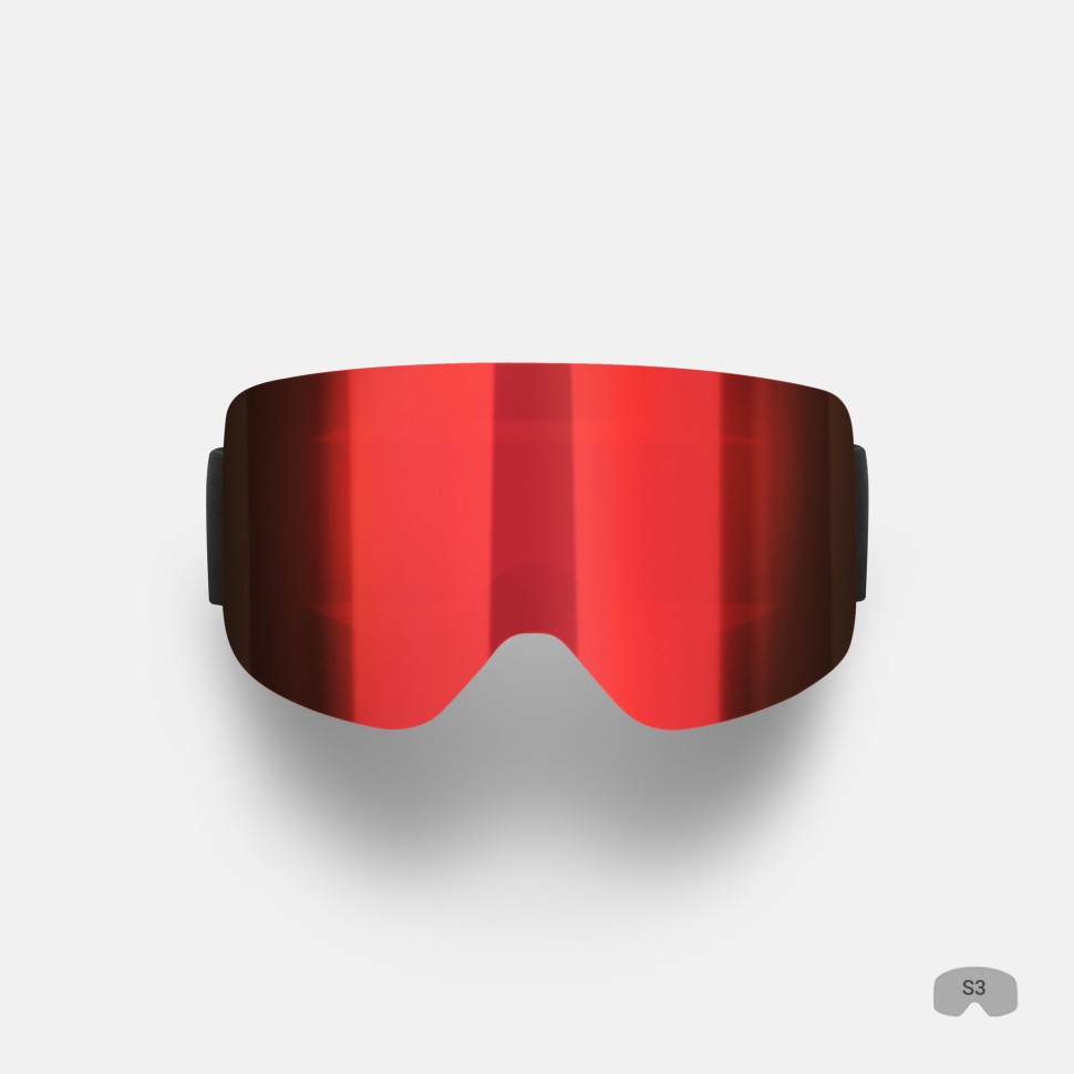 

Маска горнолыжная WHITELAB Team One FW25 Lumi Red