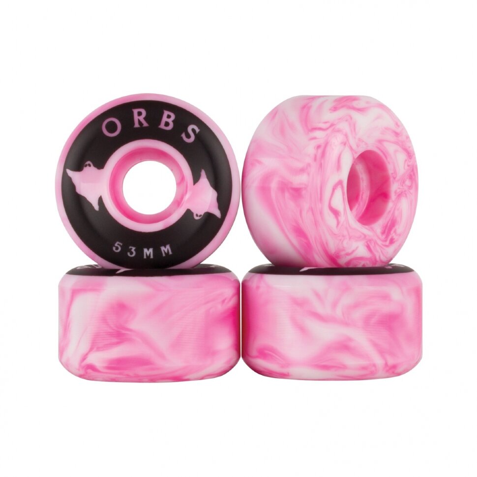 фото Колеса для скейтборда orbs specters swirls pink/white 53мм 99а 2022