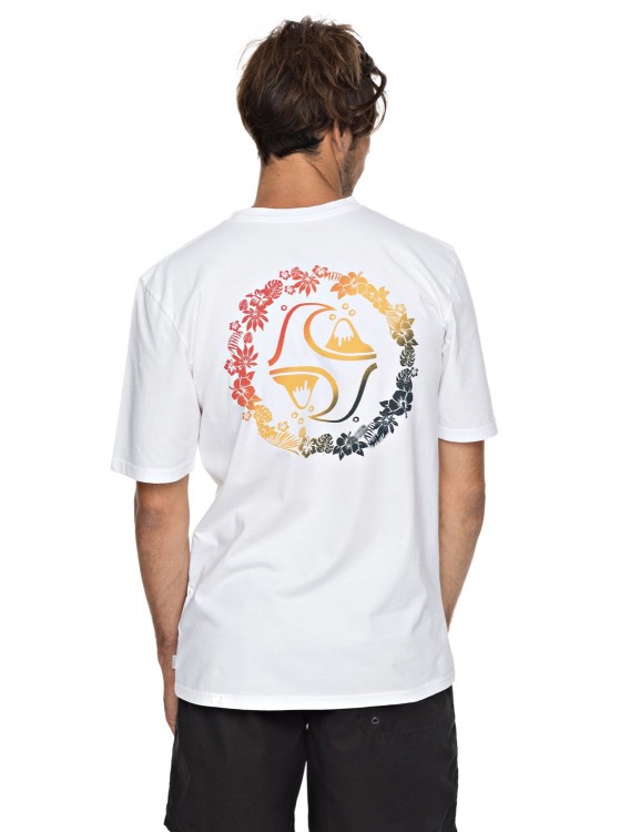 Футболка мужская QUIKSILVER Leialldayss M White, фото 3