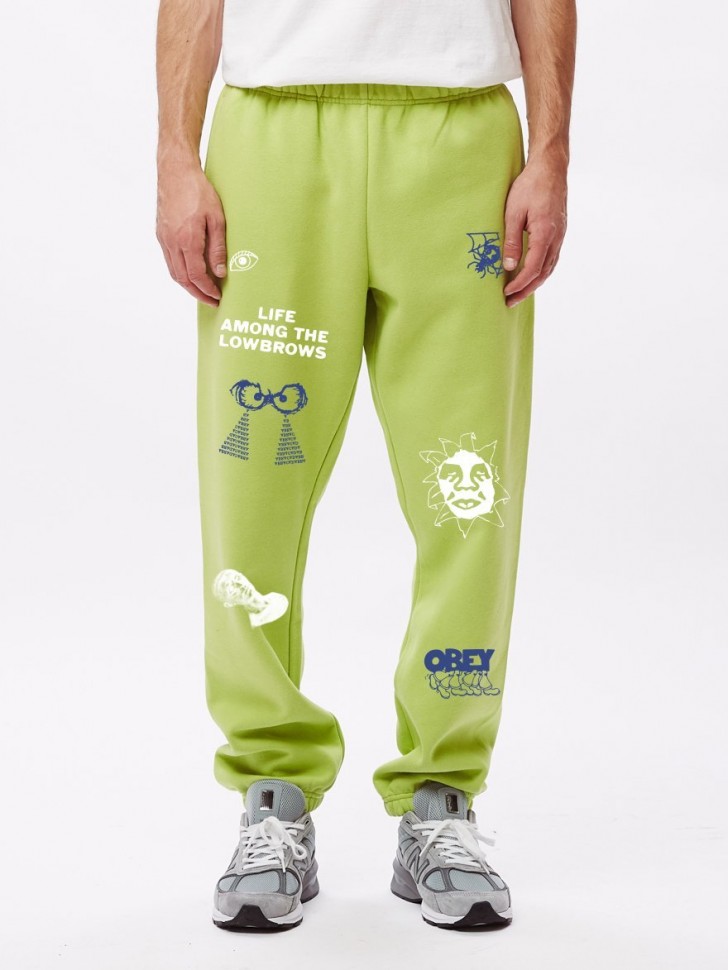 фото Спортивные брюки obey chosen all eyez sweatpants key lime 2020