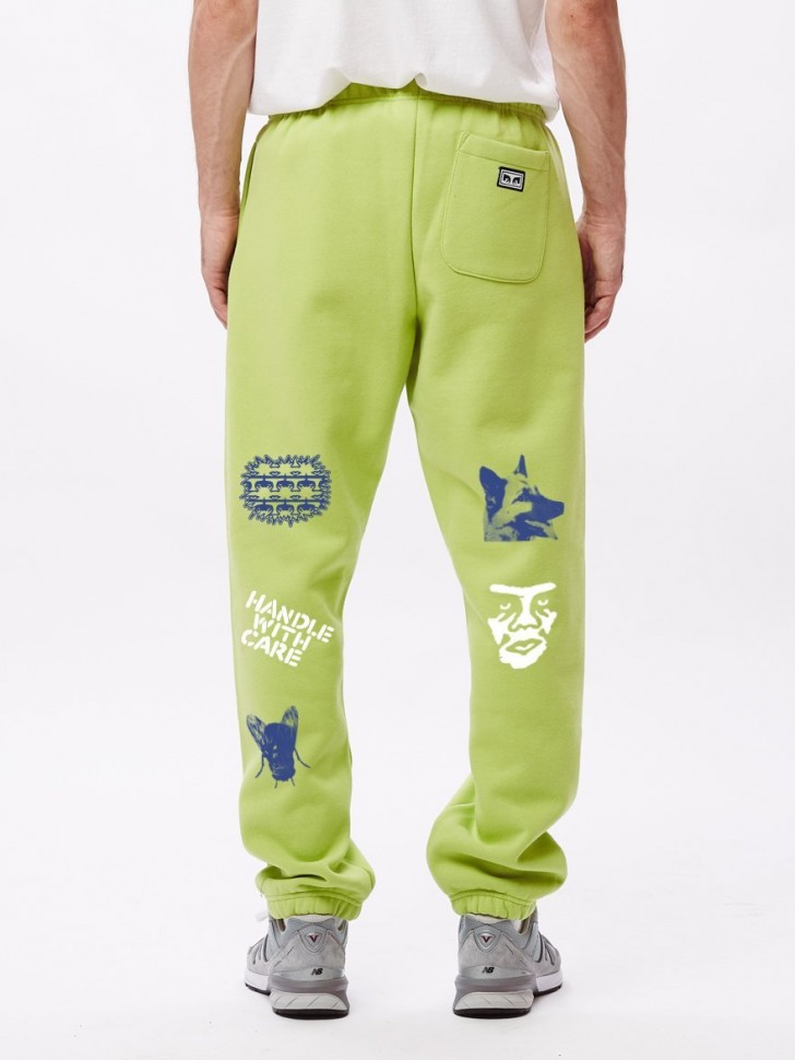 фото Спортивные брюки obey chosen all eyez sweatpants key lime 2020